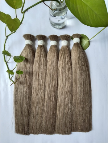 Bulk Hair Extensions OEM Service 100% Human Vietnamese Hair Virgin Raw Hair Machine Double Weft 7