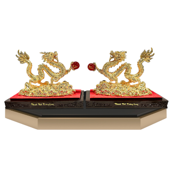 Reasonable Price Business Gift Gold Gifts Majestic Fortune Dragon Customized Packaging Vietnam Manufacturer Fast Delivery 2