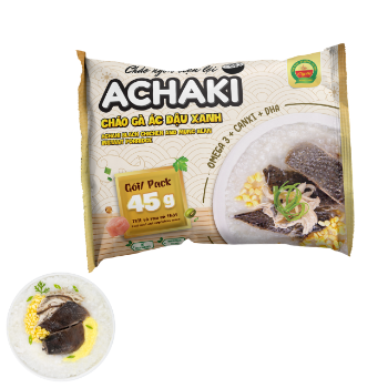 Good choice Achaki Black chicken with mung bean instant porridge using for baby mad ein Vietnam manufacturer No preservatives 1