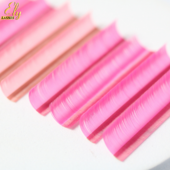 Good Factory Price Color Cashmere Lash Extensions Customized Packaging As Request Eyelash Extensions  12- 16 rows Mix Length