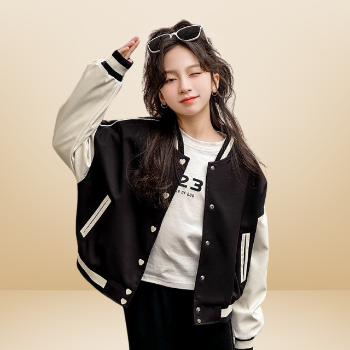 Hot Item 2024 Kids Jackets Girls Poly Bag Packaging Manufacturer Aestheticism Quick Dry Washable Cotton Made In Vietnam OEM ODM