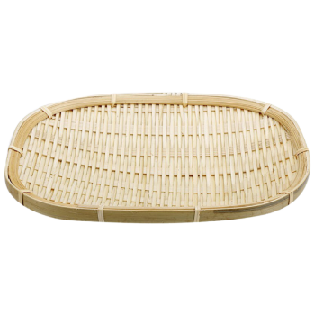 Hand-woven baskets trays made of rattan, bamboo, water hyacinth, and seagrass for bread, fruit, fashion items, table decoration