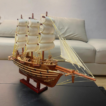 Handmade Titanic Wooden Boat Model Factory Price Natural Wood Craft OEM ODM made in Vietnam 4