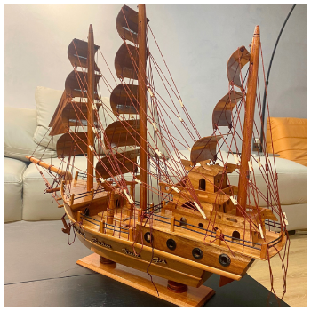 Handmade Wooden Boat Competitive Price Customization Carved Painted Customized Packaging Vietnam Manufacturer Handicraft 6