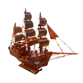 Handmade Wooden Boat Competitive Price Customization Carved Painted Customized Packaging Vietnam Manufacturer Handicraft 1