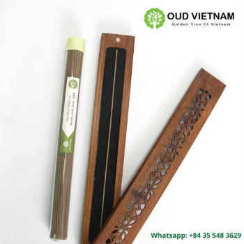 Wooden Burning Box High Quality Rectangle Wooden Burning Box High-end Incense Stick 22cm Smart oud incense burner 2