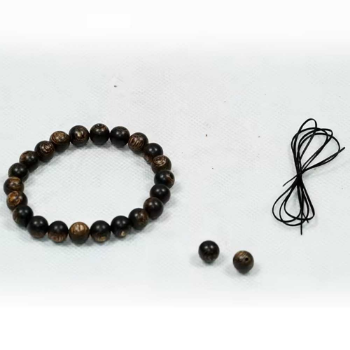 Superior Underwater Oud Bead Bracelet made from Oud Wood UOB1 8 mm High Quality Vietnam Oud Bead Bracelet 3