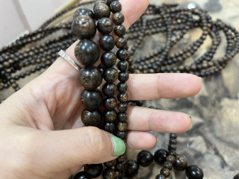 Super Luxurious High Quality Fashion Underwater Oud Vietnam natural Oud Bracelet Misbah Rosary Beads 8mm 7