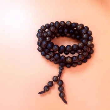 Vietnamese Oud Underwater Rosary Misbah Bracelet Prayer made from Super Smell Oud Wood Beads High Quality Diameter 8mm 8