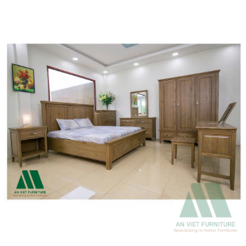 High-Quality Bedroom Sets Manufactured in Vietnam for Wholesale with Modern Wooden Beds Cabinets and Sideboards OEM ODM