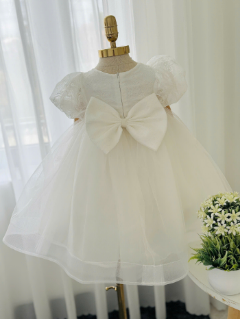 HIGH QUALITY flower girl dress for special occasions/events wedding pageant designed with laced fabric and many layers ODM OEM 4