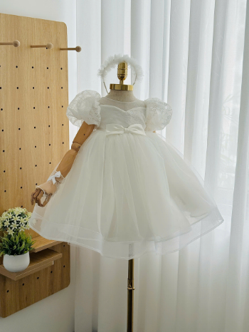 HIGH QUALITY flower girl dress for special occasions/events wedding pageant designed with laced fabric and many layers ODM OEM 6