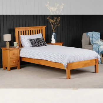 High Quality Modern Single Bed Frame with Storage Single King Bedroom Furniture Solid Wood Design Vietnam Manufacturer Factory
