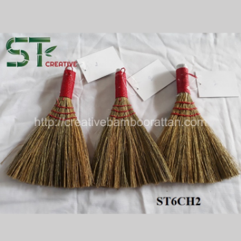 High Quality Straw Braided Broom Small Handmade Dust Floor Cleaning Sweeping Broom Handy Eco friendly Mini Broom Home Decor 6