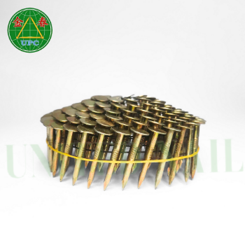 High Strength Coil Roofing Nails Smooth Shank Type Competitive Prices Checkered Head Roofing Projects Professional Use Durable