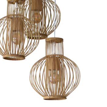 Home Decor Bamboo woven lampshade restaurant teahouse bamboo lantern creative bamboo chandelier Made In Viet Nam