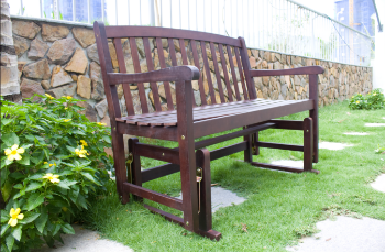 Hot Selling EUC Glider Bench Wooden Patio Outdoor Wholesale Outdoor Luxury Furniture Garden Bench Wood Made In Vietnam 7