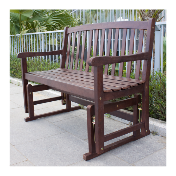 Hot Selling EUC Glider Bench Wooden Patio Outdoor Wholesale Outdoor Luxury Furniture Garden Bench Wood Made In Vietnam 1