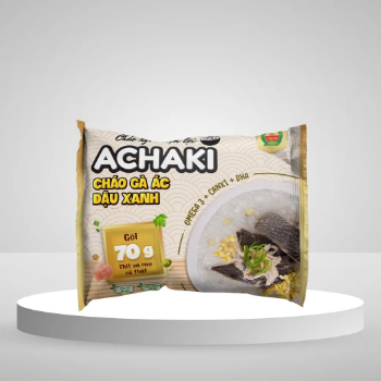 Instant Porridge Achaki Black Chicken with Mung Bean No Preservatives Baby Food Made in Vietnam Healthy Nutritious Ready to Eat Convenient Meal Fresh Ingredients