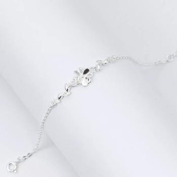 Latest Design Charms Bracelet 925 Sterling Silver 4 Leaf Clover Cubic Zirconia Detachable Fine Jewelry Bracelets 3