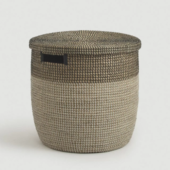 Lid storage basket with handle, Multi-purpose storage basket, home organization accessory highly aesthetic, wholesale available.