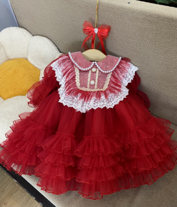 Lolita Girl's Autumn Princess Dress Children's dress Spring and One-year-old Baby Girl 6