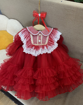 Lolita Girl's Autumn Princess Dress Children's dress Spring and One-year-old Baby Girl 7