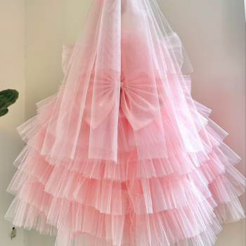 Long Dress Bridesmaid Dress with Veil Girl's Clothing Girls Dresses Princess High Quality Factory Price OEM ODM Service Made In Vietnam 4