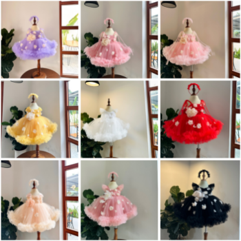 Long Dress Girls' Performance Dress with Tail Girl's Clothing Girls Dresses Princess High Quality Factory Price OEM ODM Service Made In Vietnam 2