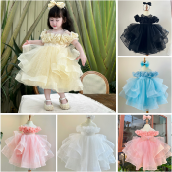 Long Dress Bridal Dress Without Veil Girl's Clothing Girls Dresses Princess High Quality Factory Price OEM ODM Service Made In Vietnam 1