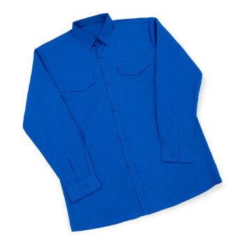 Long-Sleeve For Women Blue Shirt - High-Quality Fabric for All-Day Comfort and Breathability Perfect for Office Wear Everyday 1