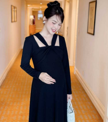 Maternity Dress Designed With Twisted Wool V922 Cheap Price Breathable Sweat-Absorbent Soft Comfortable Fabric Good Absorbency 3