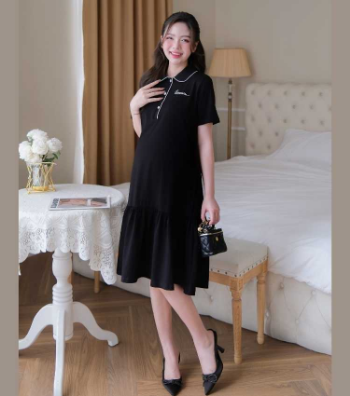 Maternity Dress Printed Cotton V708 Cheap Price  Breathable Sweat-Absorbent Soft Comfortable Fabric Good Absorbency Custom Logo 4