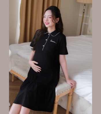 Maternity Dress Printed Cotton V708 Cheap Price  Breathable Sweat-Absorbent Soft Comfortable Fabric Good Absorbency Custom Logo 6