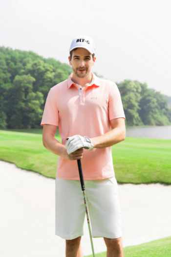 Men's Short Sleeve Golf Polo- Fabric Breathable Moisture-Wicking Stylish Design For Optimal Comfort Flexibility On The Course 6