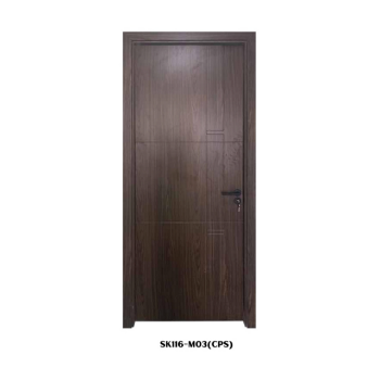 Modern Design Thermal Insulation Wholesale Wood Plastic Composite Door Customization Packed In Carton Box Vietnam Manufacturer 2