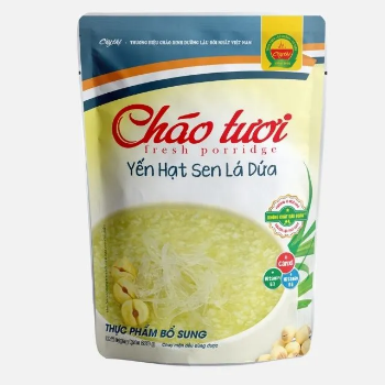 Natural choices Bird's Nest & Lotus Seed with Pandan leaves Fresh Porridge top grade ready to eat vegan dishes made in Vietnam