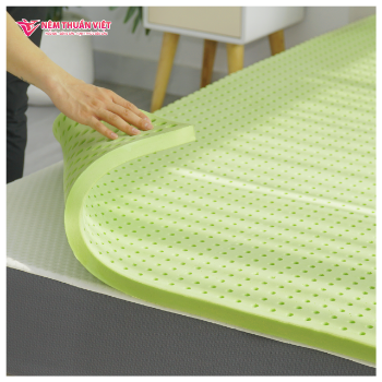 Natural Rubber Wholesale 5-Star Hotel King Mattress Topper Cooling Villa Hospital School Rubber Natural Latex Bedroom Furniture 1