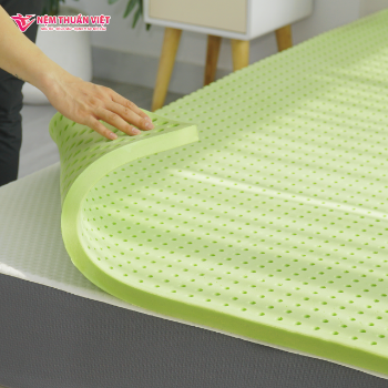 Nature Latex Mattress Dunlop Full Body Massage Silicone Bed Mattress Topper For Sleeping Mattress Memory Queen Size Green Bed