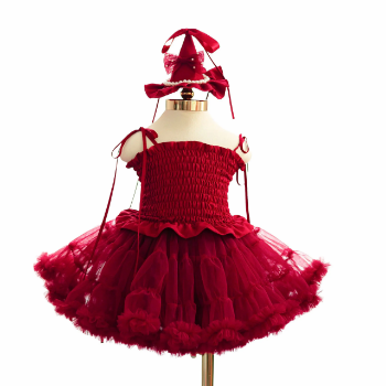 Nhung Nguyen Sweet Dress High Satin Princess Dress Baby Girls Lace Autumn Daily Candy Dress Made Vietnam OEM ODM Available