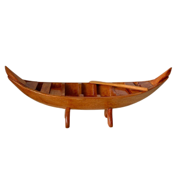 OEM ODM Handmade Wooden Boat Handicraft Manufacturer Solid Wood Wholesale Good Price Carton Box Packaging Made In Vietnam 1