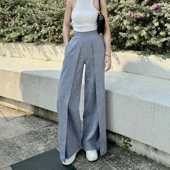 Pants For Women Good Price Fast Delivery Linen Pants Trousers Wide Leg Pants Women 100% Linen Washable Vietnam Manufacturer 5