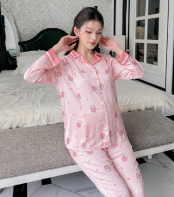 Pregnancy Maternity Clothing Sets French Silk Has A Baby Lock Breastfeed B586 Cheap Price Breathable Sweat-Absorbent Soft 3