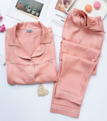 Pregnancy & Postpartum Set Pearl Silk Lactation Shirt Tummy Tuck Pants B292A High Quality Breathable Minimalist Casual Wear 8