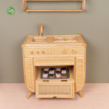 Rattan Kitchen toys, Kid toys, kids' furniture, safe for health and aesthetically pleasing, wholesale.