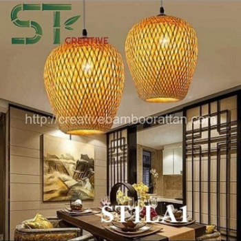 Rattan Lampshade Bamboo Best Choice  Bamboo Pendant Light  Indoor Decoration Bamboo Lamp Wicker Handwoven Custom Logo And Size 2