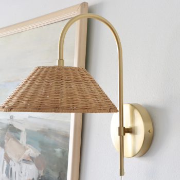 Rattan Shade Wall, Lamps made from handmade materials, home decoration accessories, wholesale.