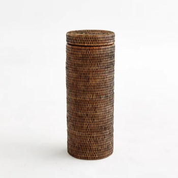 Rattan Toilet Roll Holder, A versatile and eco-friendly storage solution for modern bathrooms Perfect for home decor, wholesale.