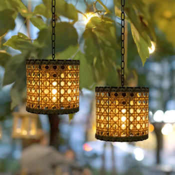 Rattan Woven Solar Lanterns Lamp Lights, handmade lights, home decor, eco-friendly home decor, wholesale.