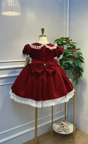 Reasonable price Beautiful color princess dress for girls Packed in plastic bag New model 4-layer princess dress made in Vietnam 5